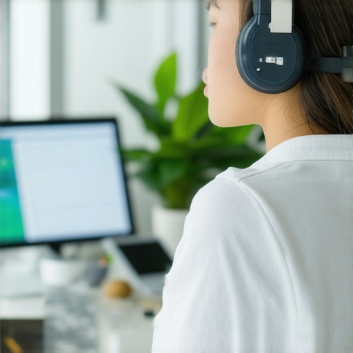 Biofeedback Technology for Posture Monitoring Person wearing biofeedback sensors to improve posture in a home office