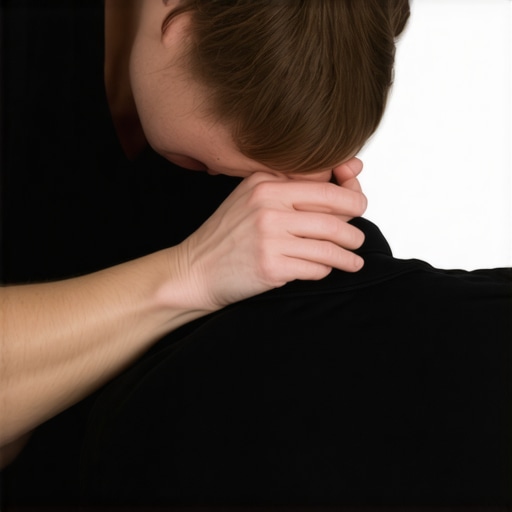 Chiropractor gently adjusting a patient's neck with focus and expertise