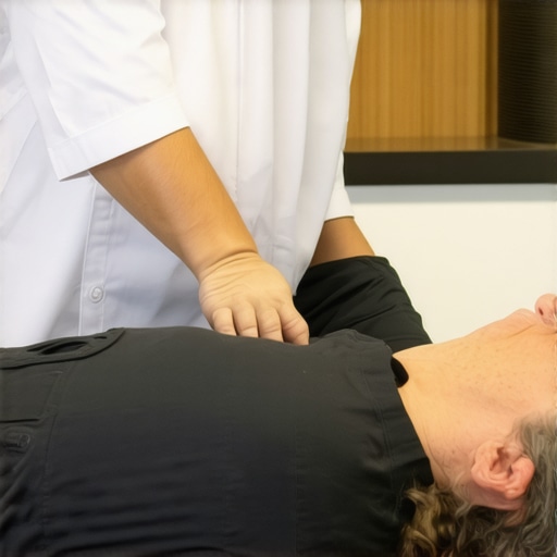 Chiropractic session focusing on spinal health and mobility.