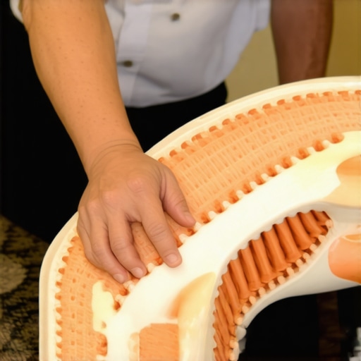 Chiropractor adjusting a patient's spine emphasizing nervous system health
