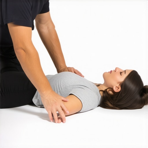 Chiropractor performing spinal mobilization therapy on a patient in a clinic.