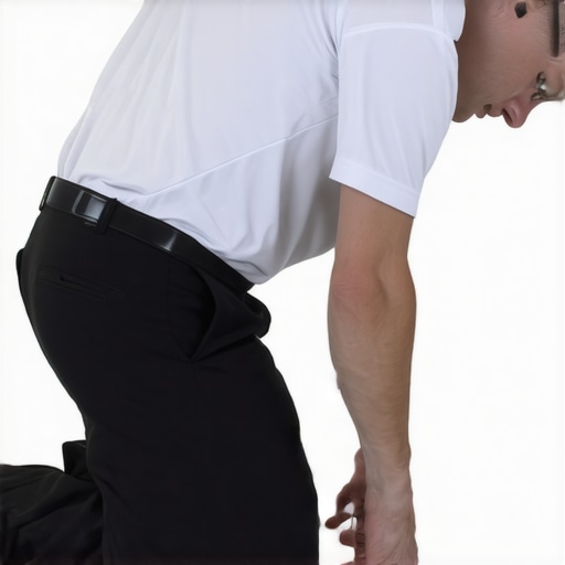 Chiropractor evaluating spinal alignment with functional movement assessment