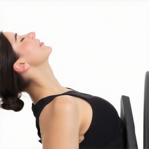 Person doing neck stretches to relieve pain