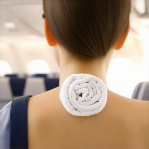 How a Small Towel Roll Can Save Your Neck During Long Flights