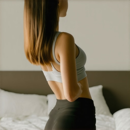 Morning spine mobility exercises Person doing spinal stretches in morning light