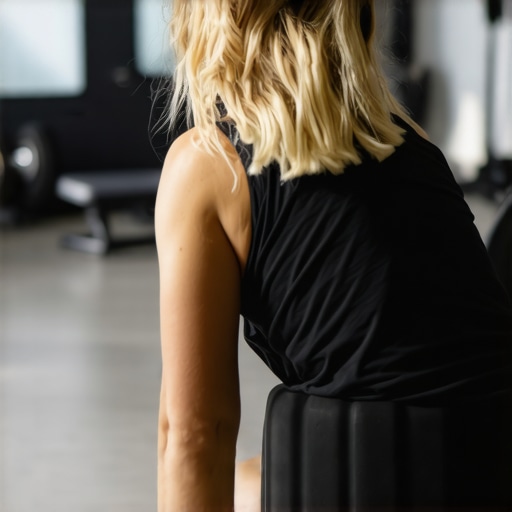 Person rolling their back with a foam roller to improve mobility