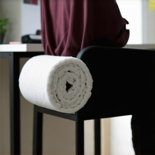 The rolled-up towel trick for better lumbar support in any chair