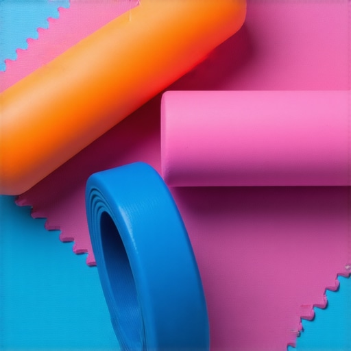 Resistance bands and foam roller used for neck and back mobility exercises