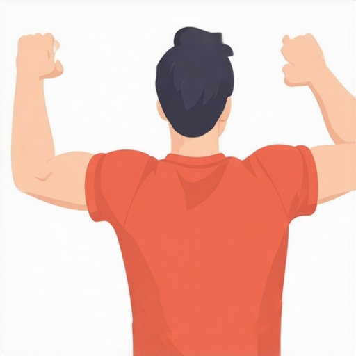 Balancing Strength Exercises Person doing one-arm shoulder squeeze to correct muscle imbalance