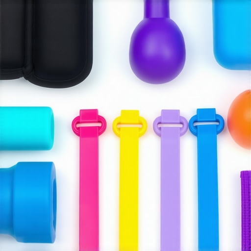 Essential tools for maintaining spinal health Ergonomic support tools arranged on a desk for back and neck wellness
