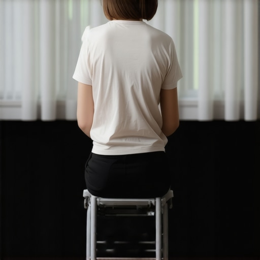 How to sit in a folding chair without slouching