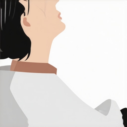 Person demonstrating resistance test on neck to identify pain source