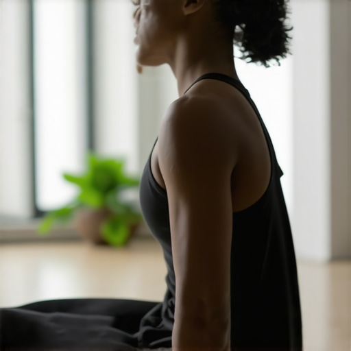 Person doing thoracic spine rotation exercise with focus on movement