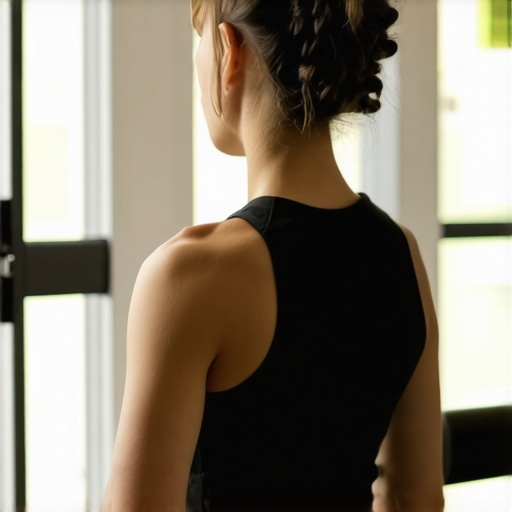 Person foam rolling upper back to promote spinal health.