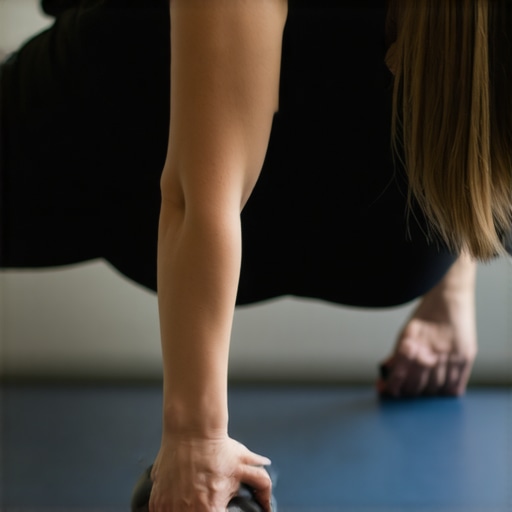 Using a fascia ball for back release Person rolling out their lower back with a tennis ball for mobility and pain relief.