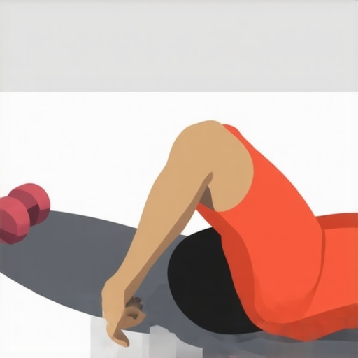 Person demonstrating proper foam rolling technique to relieve back pain