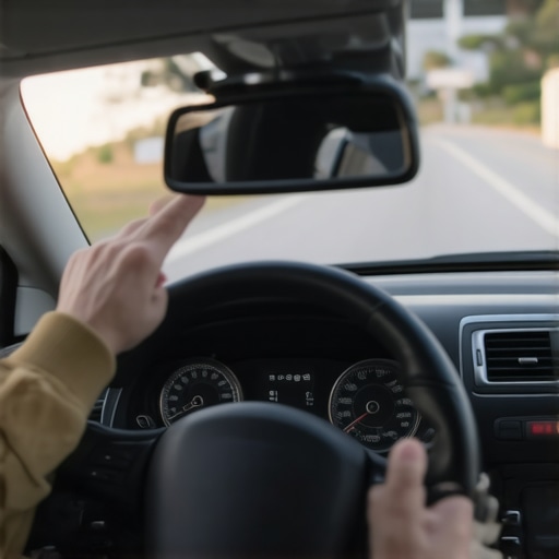 How to adjust your rearview mirror to improve your driving posture