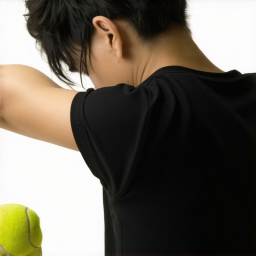 How to use a tennis ball to release upper back tension