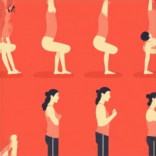 Illustration of gentle morning back movements including pelvic tilts, breathing, and spinal rotations.