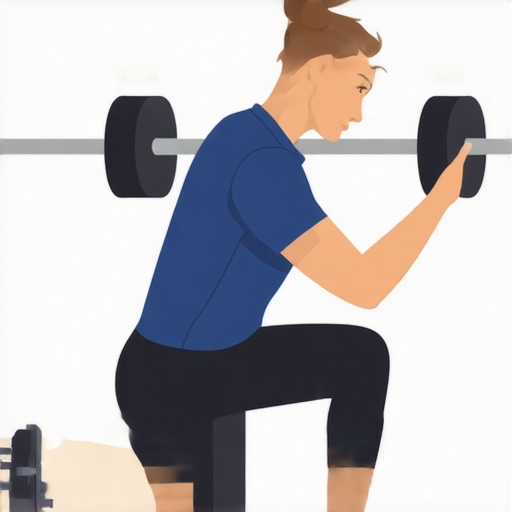 A person doing gentle spinal stretches to protect discs during exercise.