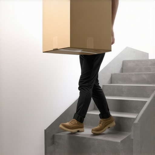 The best way to carry a heavy box up stairs