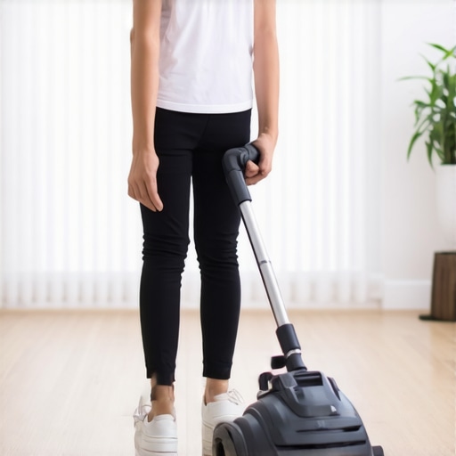 The proper way to vacuum without straining your lumbar discs
