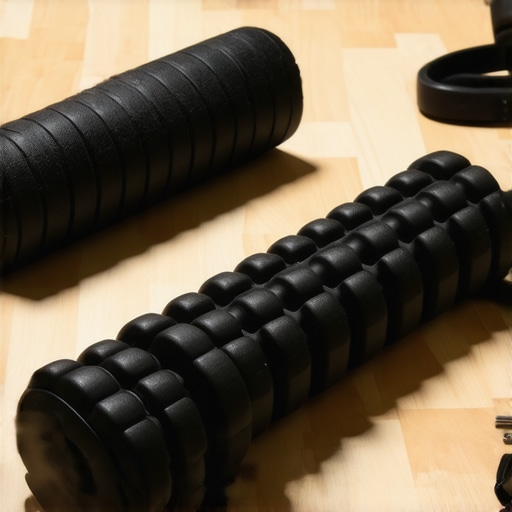 Tools for Long-Term Spinal Maintenance Foam roller, lumbar support belt, and stretching exercises for back health.
