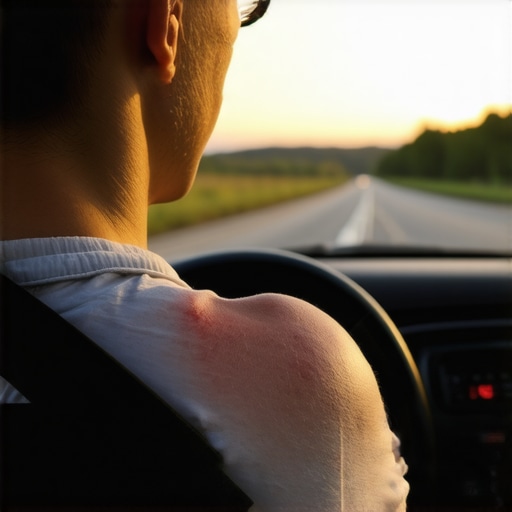 Why your shoulder blade burns after a long drive