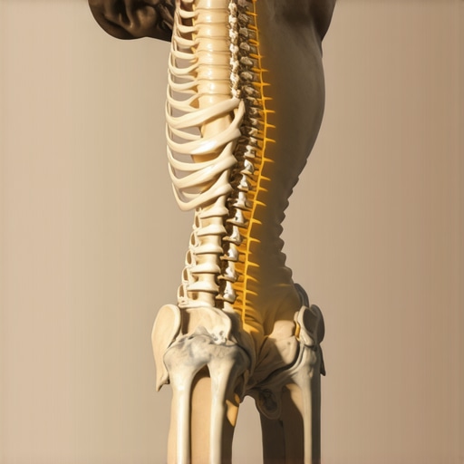 Diagram showing how pelvic tilt affects neck and spinal alignment