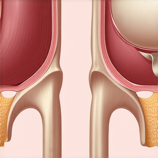 Anatomy of Core Pressure and Spinal Support A medical diagram showing how the diaphragm and pelvic floor create internal pressure to support the lower back.