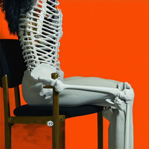 Correct Pelvic Alignment for Tailbone Relief Illustration showing how to shift weight from the coccyx to the sit-bones while sitting.