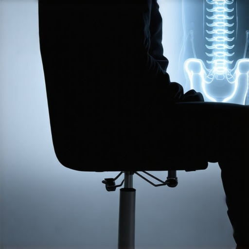 Diagram of a flexible spine in a relaxed sitting position showing postural variability