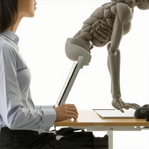 Illustration showing why movement is better than a rigid sitting position for neck health.