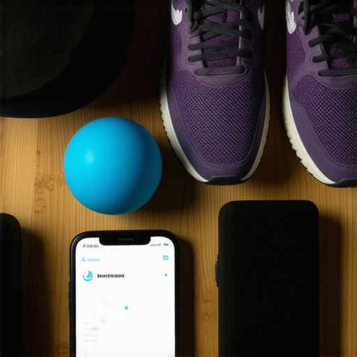 Essential Tools for Spinal Maintenance Collection of physical therapy tools including a lacrosse ball and lumbar support for back pain relief.