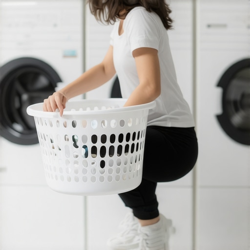 How to Pick Up Your Laundry Basket Safely