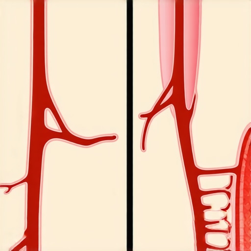Diagram of nerve compression in the lumbar spine