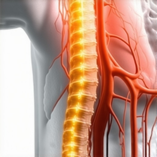 Neural Guarding and Spinal Tension Illustration Diagram of the human spine and shoulder showing neural pathways and muscle guarding responses.