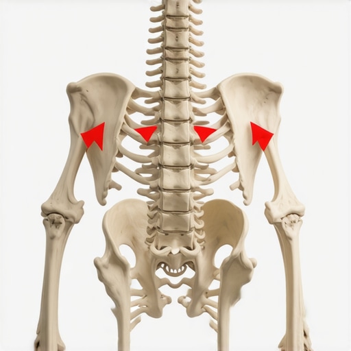 Pelvic Alignment and Spinal Pressure Diagram Illustration comparing a tilted pelvis to a neutral spine to show lower back relief.