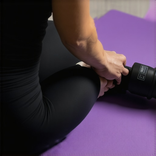 Percussion Therapy for Spinal Health Using a massage gun for lower back pain relief