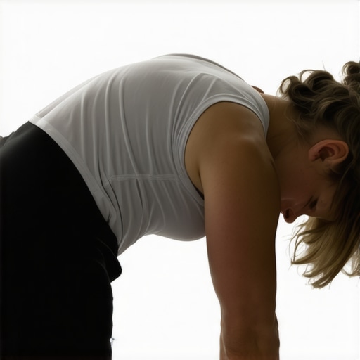 Close-up of a person performing a thoracic-focused cat-cow variation to relieve mid-back pain.