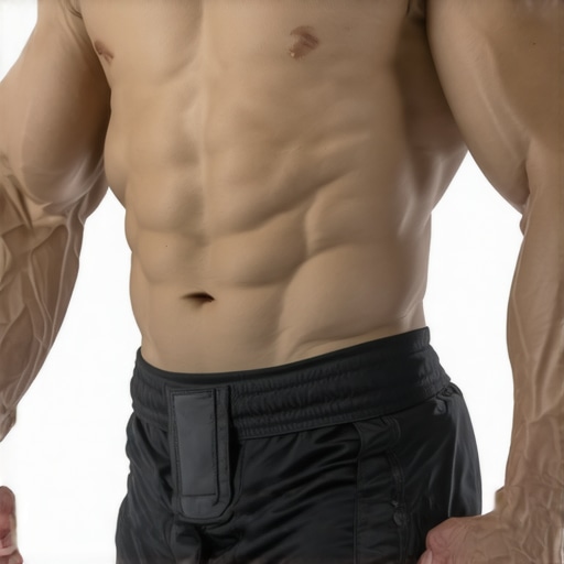 Proper Intra-Abdominal Pressure with Lumbar Belt An illustration or photo showing the mechanics of bracing the core against a lumbar belt to protect the spine.