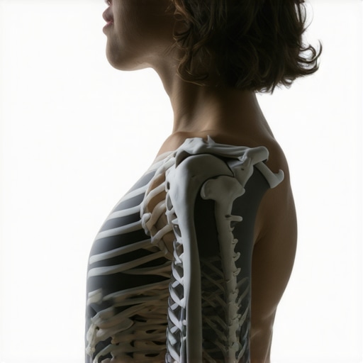 Resetting Rib Position Through Breathing Person performing diaphragmatic breathing to fix rib flare