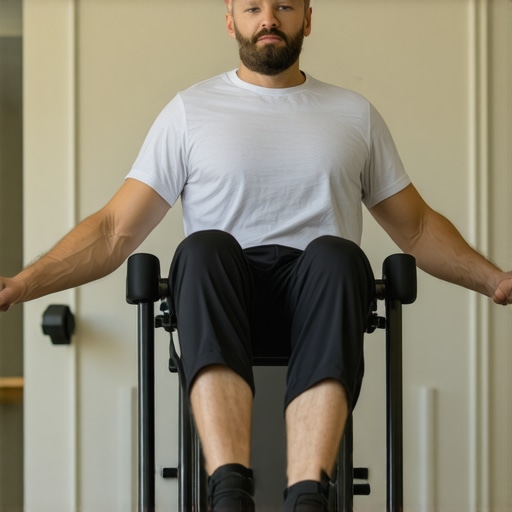 Safe Inversion Table Technique at 60 Degrees A person demonstrating the correct 60-degree angle for inversion therapy to decompress the spine safely.