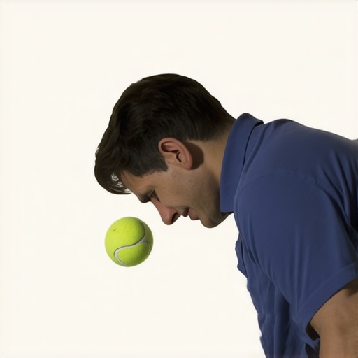 Self-Massage for Shoulder Blade Pain Person using a tennis ball for trigger point therapy on the mid-back