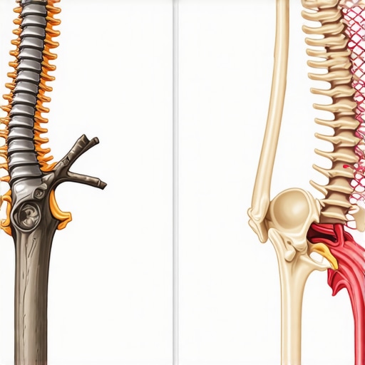 Spinal Flexibility vs Rigid Core Stability Diagram comparing a flexible spine to a rigid structure for health insights.