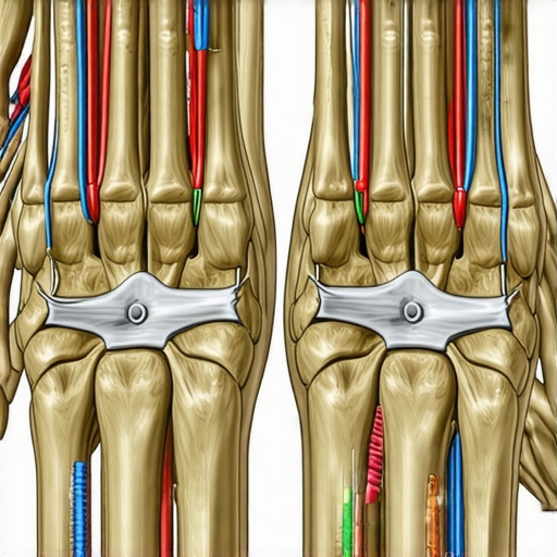 Spinal Kinetic Chain Analysis Illustration of the kinetic chain from feet to neck showing spinal alignment.