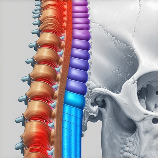 Spinal Stability and Muscle Guarding Illustration Diagram showing how spinal alignment affects muscle tension and stability.