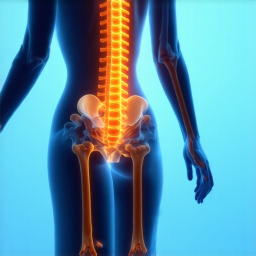 The Kinetic Chain of Spinal Health An illustration of the human body showing how foot and pelvic alignment affect neck health.