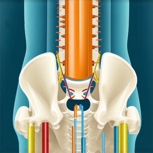 The Pelvic-Hamstring Connection in Back Pain Diagram showing how pelvic tilt affects lower back tension and hamstring length.