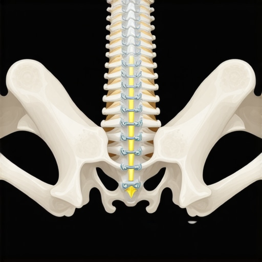 The Pelvis-Neck Connection Diagram Anatomical illustration showing how pelvic tilt affects neck alignment